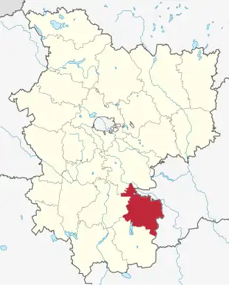 Стародорожский район на карте