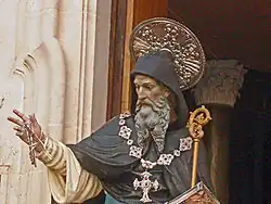 Статуя Варсонофия Великого в городе Ория