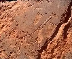 Рисунки на песчаных плитах