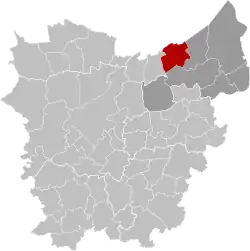 Расположение муниципалитета на карте провинции