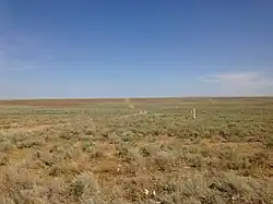 Степь на окраине села