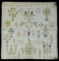 Вышивка 1735 года