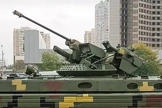 КБА-117 в боевом модуле «Стилет»