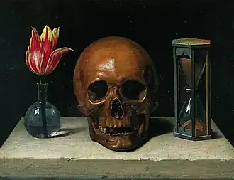 Филипп де Шампань «Натюрморт с черепом», живопись vanitas, 1671 г.