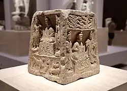 Элемент каменной пагоды. Династия Северная Вэй (386–534). Восточный филиал Шанхайского музея.