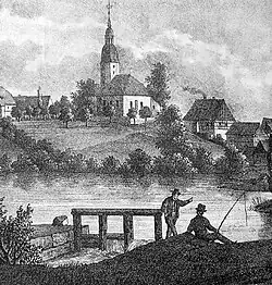 Церковь в Штравальде, 1860 год