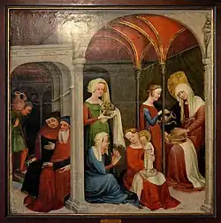 Рождество Богоматери. Ок. 1410—1420. Музей собора Нотр-Дам