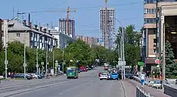 Вид на север от Первомайской улицы