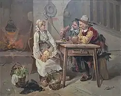 «Галантная сцена на кухне»