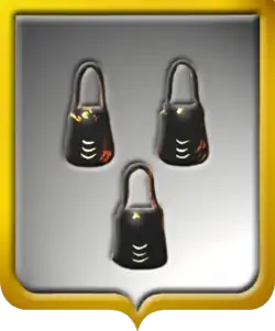 Сумский — официальный гласный (1775): военные сумы с застёжками