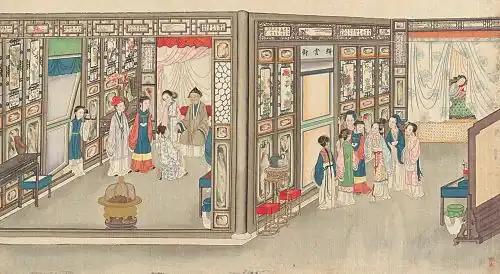 Богатый дом Жунго семьи Цзя в начале действия романа