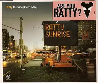 Обложка сингла Ratty «Sunrise (Here I Am)» (2000)