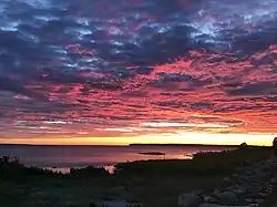 Заход солнца