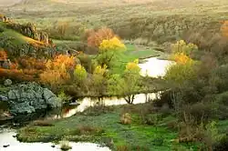 Мертвовод ниже села Актово.