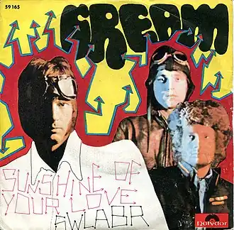 Обложка сингла Cream «Sunshine of Your Love» (1968)