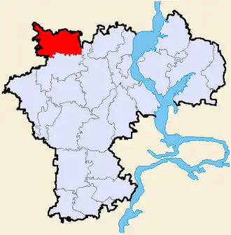 Сурский район на карте