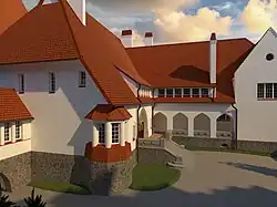 Внутренний двор главного усадебного дома Суур-Мерийоки