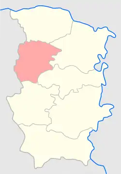 Волковышский уезд на карте