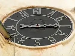 Часы на монастырской звоннице