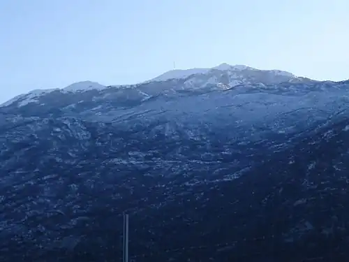 Свети-Юре с северо-восточной стороны — вид с автомагистрали A1