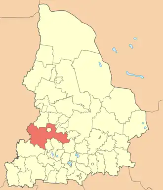 Пригородный район на карте