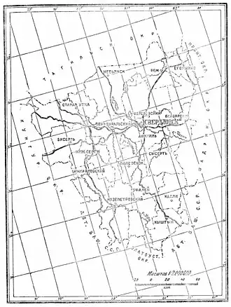 Свердловский округ на карте
