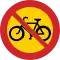 Inga cyklar eller mopeder