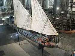 Шведская галера  середины XVIII века. Современная реконструкция. Военно-морской музей, Стокгольм