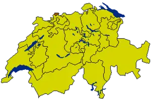 Базель-Штадт на карте