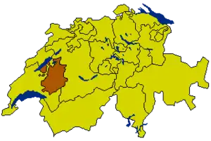 Фрибур (Фрайбург) на карте