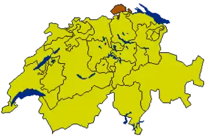 Шаффхаузен на карте