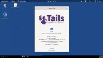 Рабочий стол Tails