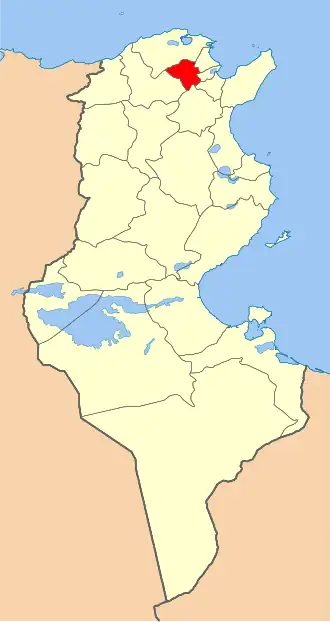 Мануба на карте