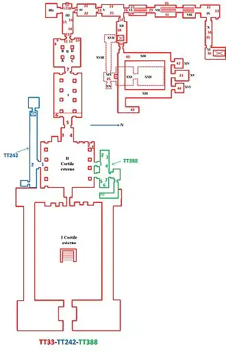 Схема гробницы