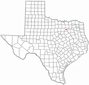 Location of Dallas, Texas