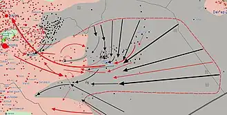 Территории, захваченные ИГ с 18 по 20 мая