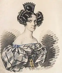 Портрет Ольги Николаевны Талызиной, конец 1820-х – начало 1830-х гг. (ГМЗ «Ростовский кремль»)