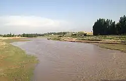 Танхизыдарья за впадением Яккабагдарьи