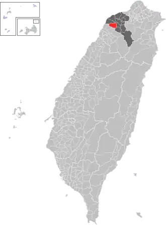 Янмэй на карте