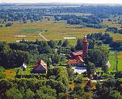 Маяк Таран с высоты птичьего полёта