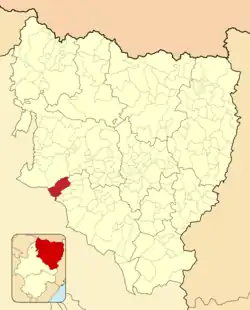 Расположение муниципалитета на карте провинции