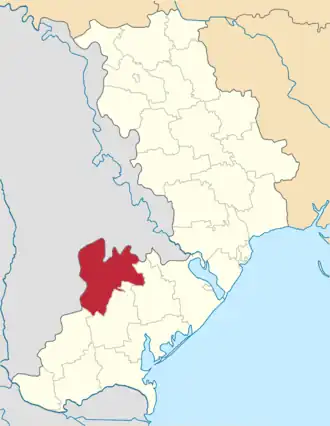 Тарутинский район на карте