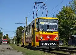 Tatra T6B5 в Барнауле