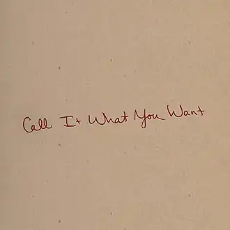 Обложка сингла Тейлор Свифт «Call It What You Want» (2017)