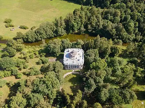 Дворец и парк. Вид сверху (2021)