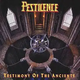 Обложка альбома Pestilence «Testimony of the Ancients» (1991)