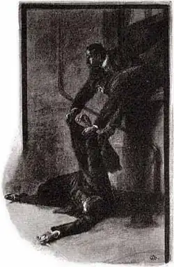 Преступники кладут тело Уэста на крышу вагона