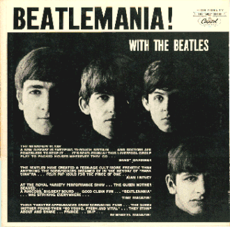 Обложка альбома The Beatles «Beatlemania! With The Beatles» (1963)