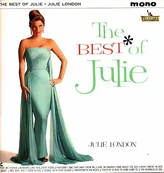 Обложка альбома Джули Лондон «The Best of Julie» (1962)