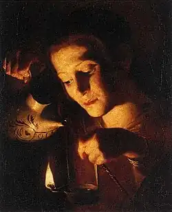 Мастер света свечи. Девушка, заправляющая маслом лампу, I половина XVII века